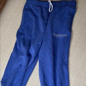 PLAYBOY Men's Royal Blue Joggers